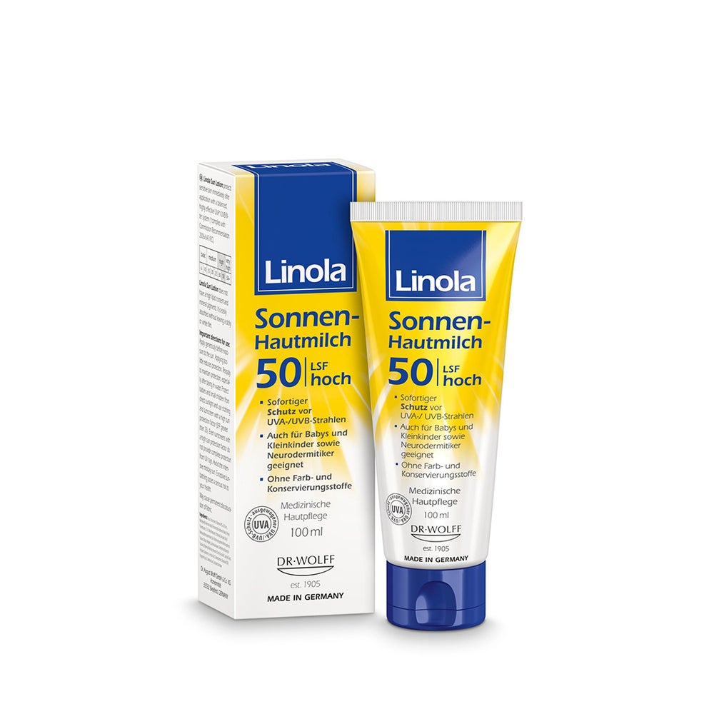 Linola Sonnen-Hautmilch Lsf 50 100 ml Lotion