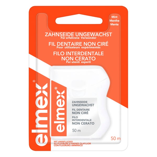 elmex Zahnseide ungewachst, 50 m 50 m