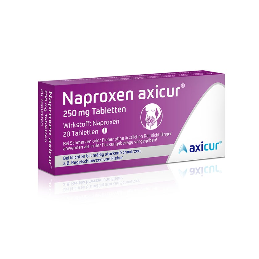 Naproxen axicur 250 mg 20 St