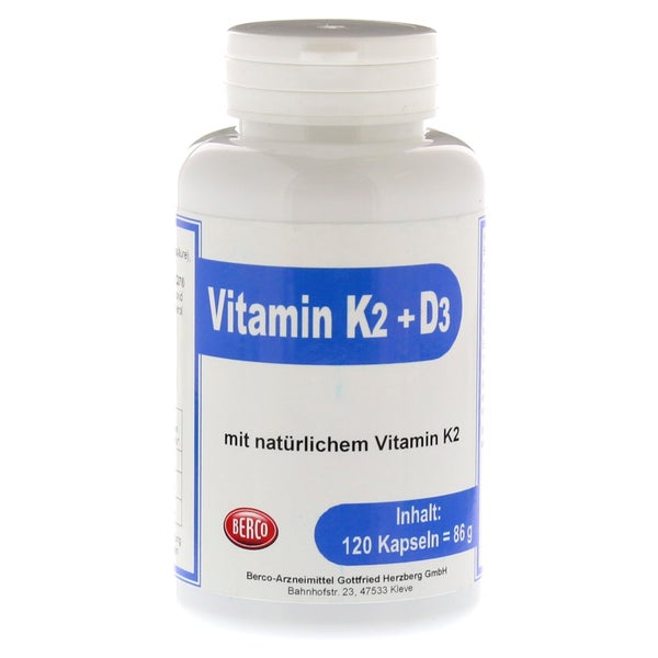 Vitamin K2+d3 Berco Kapseln 120 St