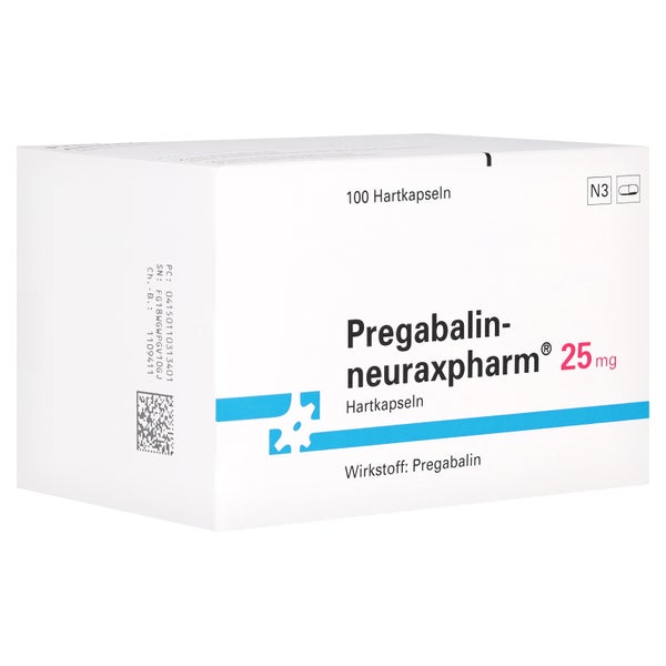 PREGABALIN-neuraxpharm 25 mg Hartkapseln 100 St