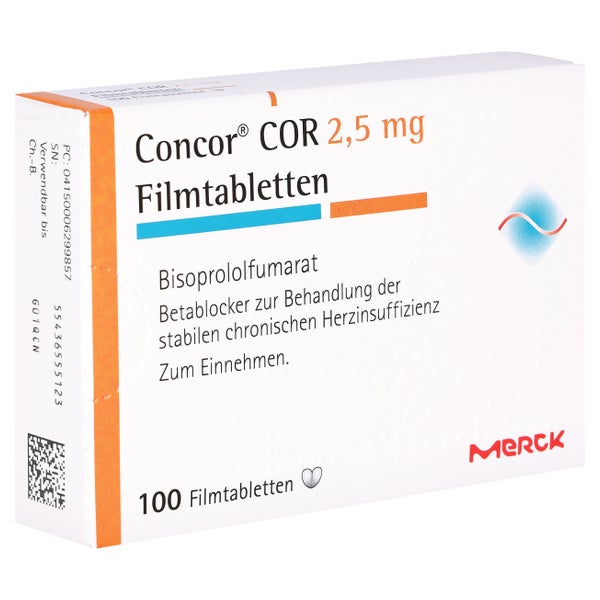 Concor COR 2,5 mg Filmtabletten 100 St