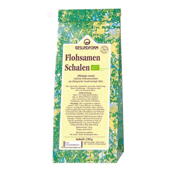 GESUNDFORM Flohsamenschalen (Bio) 250 g