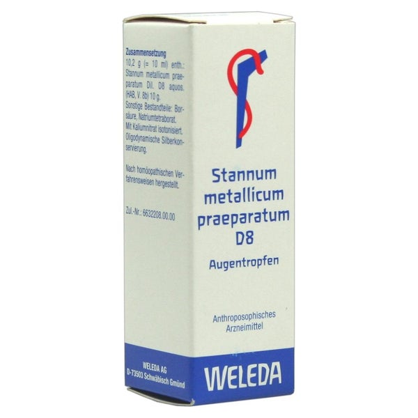 Stannum Metallicum Praeparatum D 8 Augen 10 ml