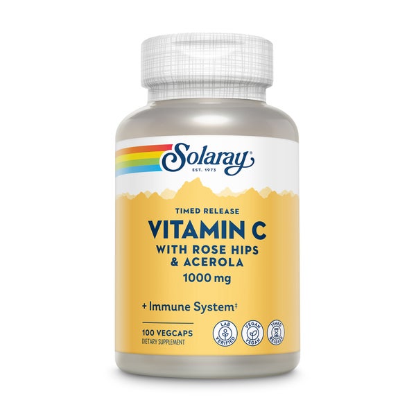 Solaray Vitamin C 1000 mg mit Hageb & Acerola verz 100 St