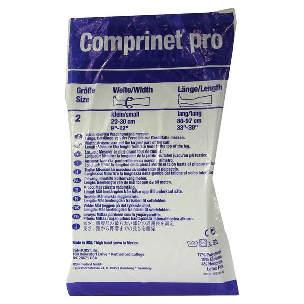 Comprinet pro Thromboseprophylaxe-Strumpf, oberschenkellang, weiß, Gr. 2 2 St