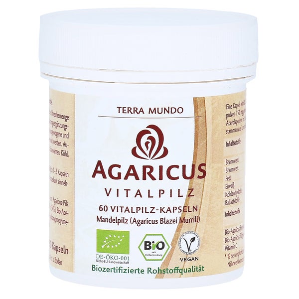 Agaricus Vitalpilz Bio Terra Mundo Kapse 60 St