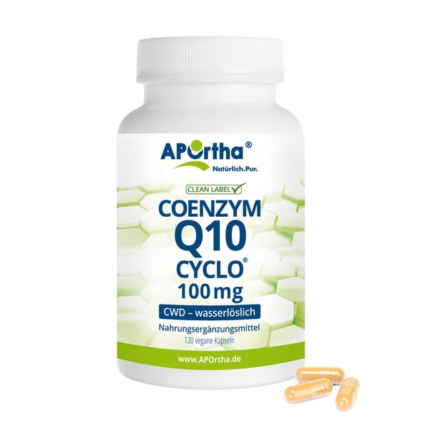 APOrtha® Coenzym Q10 CWD Ubiquinon - 100 mg - vegane Kapseln 120 St