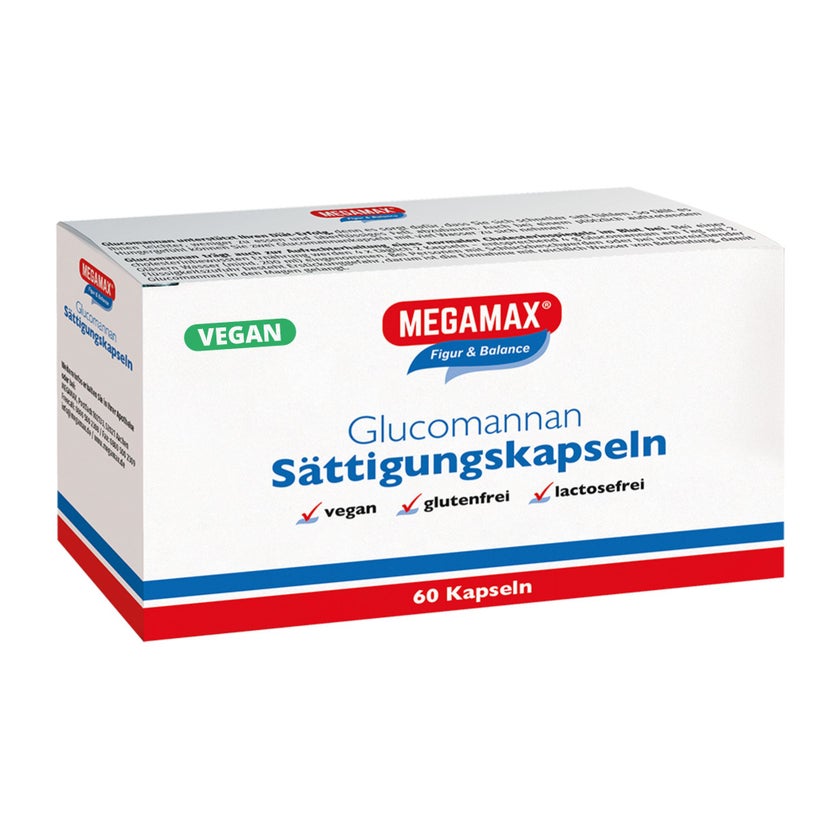 MEGAMAX® Glucomannan Sättigungskapseln 60 St
