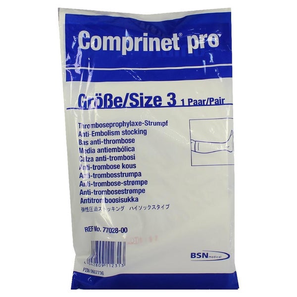 Comprinet pro Thromboseprophylaxe-Strumpf, knielang, weiß, Gr. 3 2 St