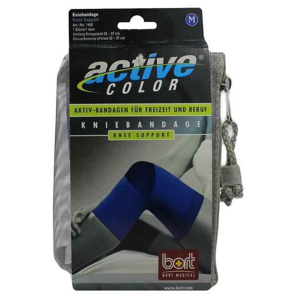 BORT Activecolor Kniebandage M blau 1 St