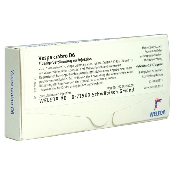 Vespa Crabro D 6 Ampullen 8X1 ml