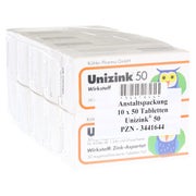 Produktabbildung: Unizink® 50 Zehnerpack 10X50 St