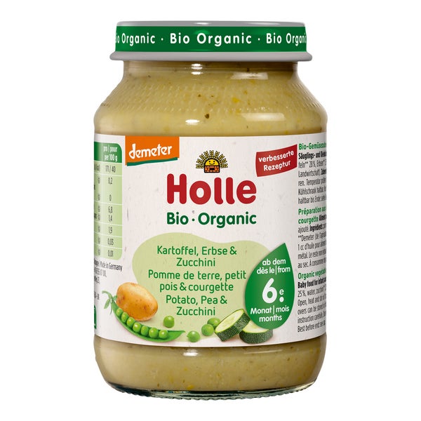 Holle Kartoffeln mit Erbsen und Zucchini 190 g