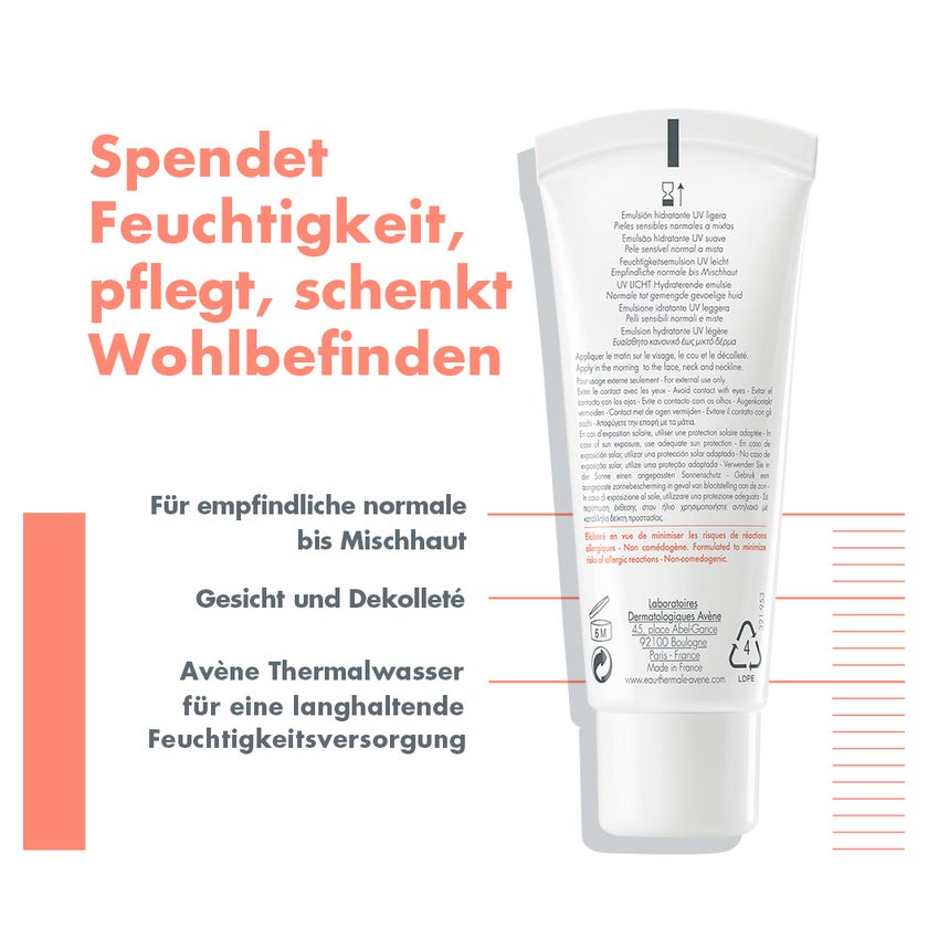 Avène Hydrance UV LEICHT Feuchtigkeitsemulsion 40 ml