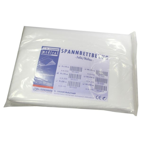Molton Spannbettbezug 90x190 cm m.Folie 1 St