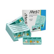 Produktabbildung: MEDI 7 Medikamentendosierer 7 Tage türkis 1 St