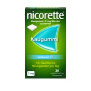 Produktabbildung: nicorette Kaugummi 2mg whitemint zur Rauchentwöhnung 30 St