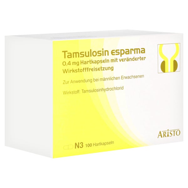 TAMSULOSIN Esparma 0,4 mg Hartk.verä.Wst.-Frs. 100 St