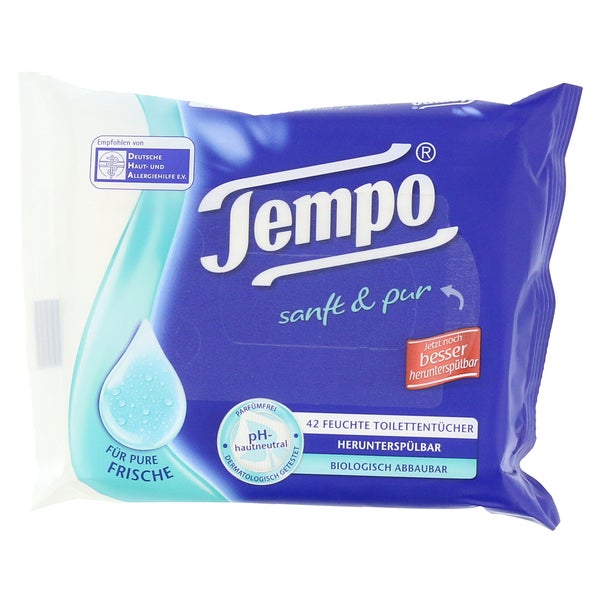 Tempo Sanft & pur feuchte Toilettentüche 42 St