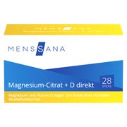 Produktabbildung: Magnesiumcitrat+d Direkt Menssana Pulver 28 St