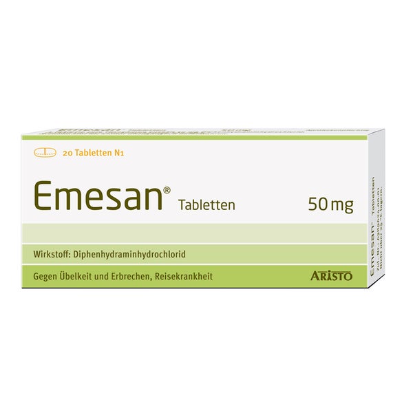 Emesan Tabletten Diphenhydramin-HCl 20 St