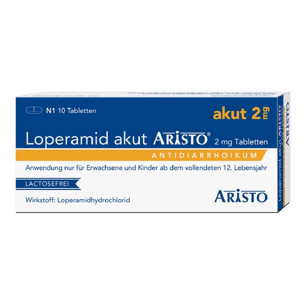 Loperamid akut Aristo 2 mg Tabletten 10 St