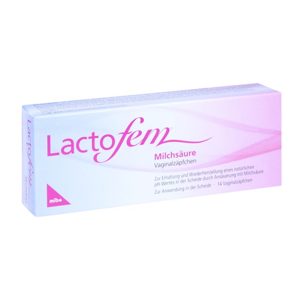 Lactofem Milchsäure Vaginalzäpfchen 14 St