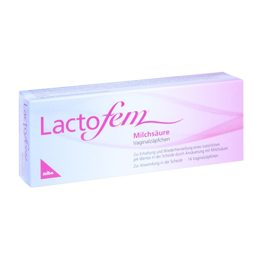 Lactofem Milchsäure Vaginalzäpfchen 14 St