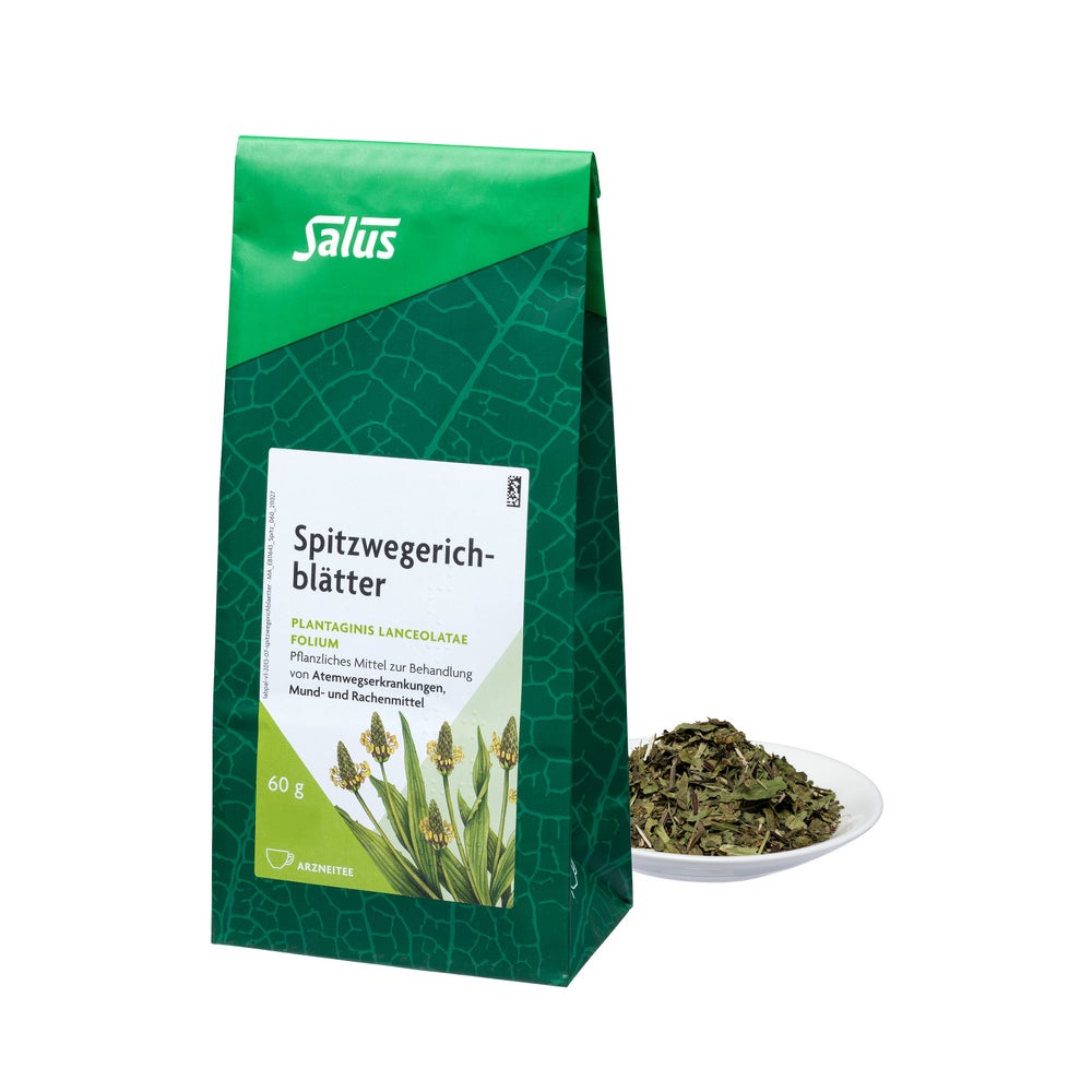 Spitzwegerichblätter Arzneitee Bio Salus 60 g
