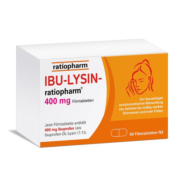 IBU-LYSIN-ratiopharm® 400 mg Filmtabletten 50 St
