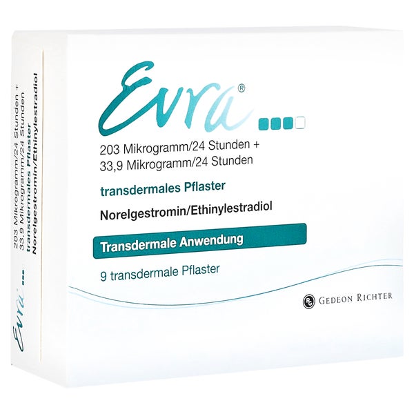 EVRA 203 µg/24 Std.+33,9 µg/24 Std.transd.Pflaster 9 St