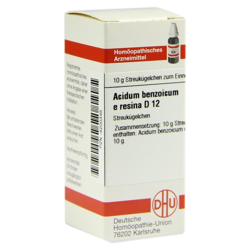Acidum Benzoicum E Resina D 12 Globuli 10 g