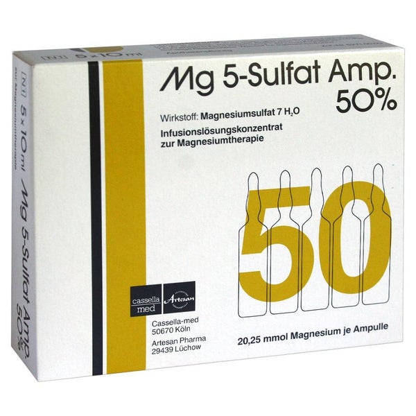 MG 5 Sulfat Amp. 50% Infusionslösungskon 5 St