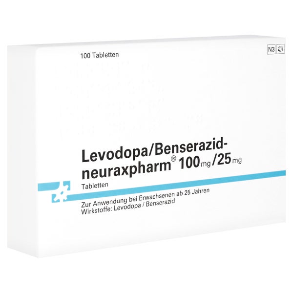 LEVODOPA/Benserazid-neuraxpharm 100 mg/25 mg Tabl. 100 St