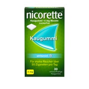 Produktabbildung: nicorette Kaugummi 4mg whitemint zur Rauchentwöhnung 30 St