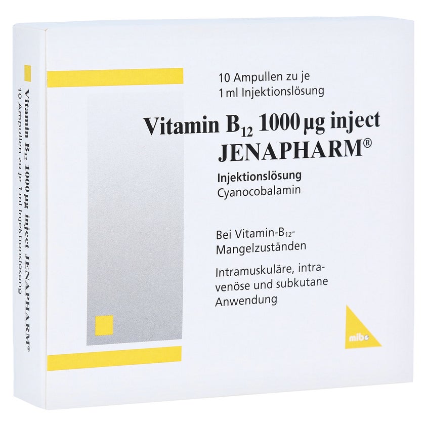 Vitamin B12 1.000 µg Inject Jenapharm Am 10X1 ml
