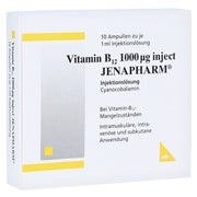 Produktabbildung: Vitamin B12 1.000 µg Inject Jenapharm Am 10X1 ml