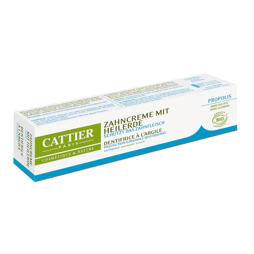 Cattier Zahncreme mit Heilerde Propolis 75 ml