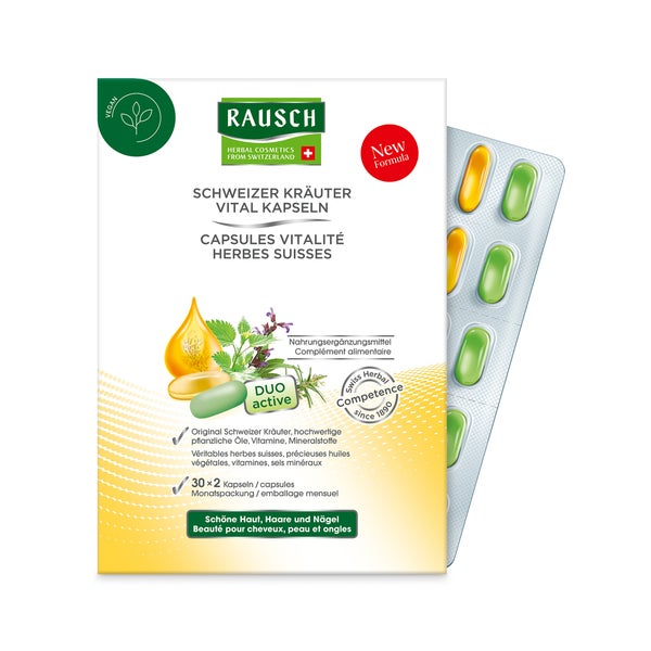 RAUSCH Schweizer Kräuter Vital Kapseln 30X2 St