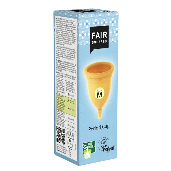 Naturkautschuk Menstruationstasse vegan Größe M, 12h Schutz (1 Stück) 1 St