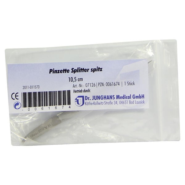 Pinzette Splitter Spitz 10,5 cm 1 St