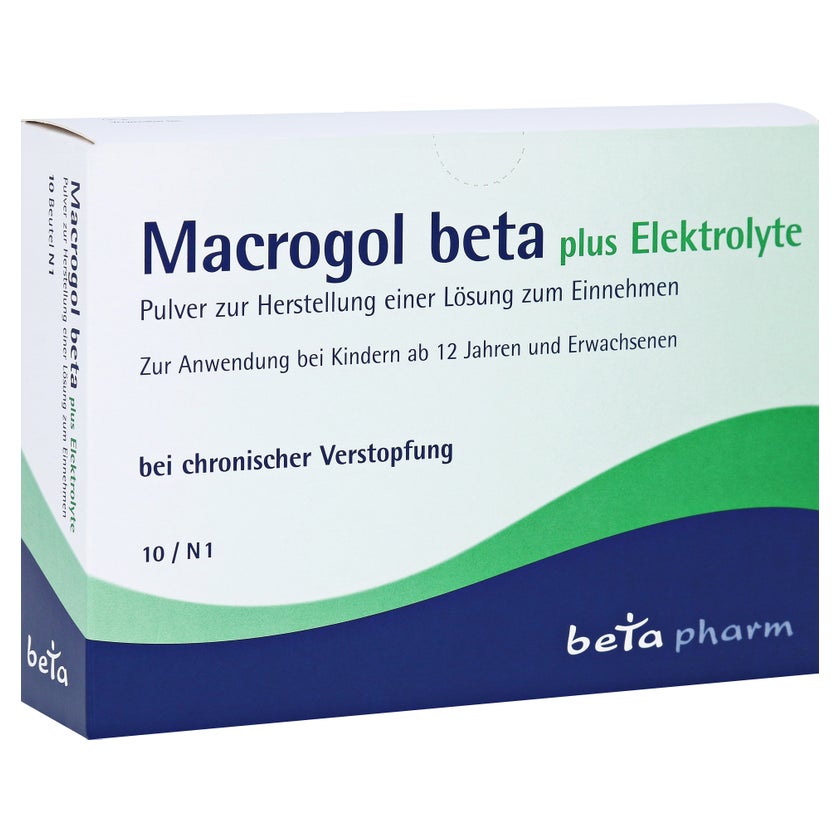 Macrogol beta plus Elektrolyte Pulver 10 St