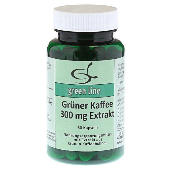 Grüner Kaffee 300 mg Extrakt Kapseln 60 St
