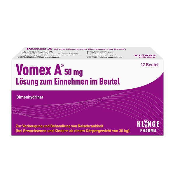 Vomex A® Lösung 50 mg 12 St