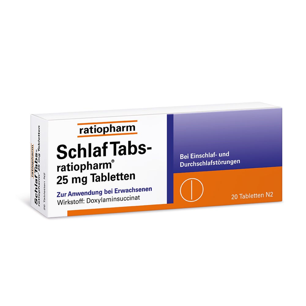 SchlafTabs-ratiopharm 25 mg 20 St