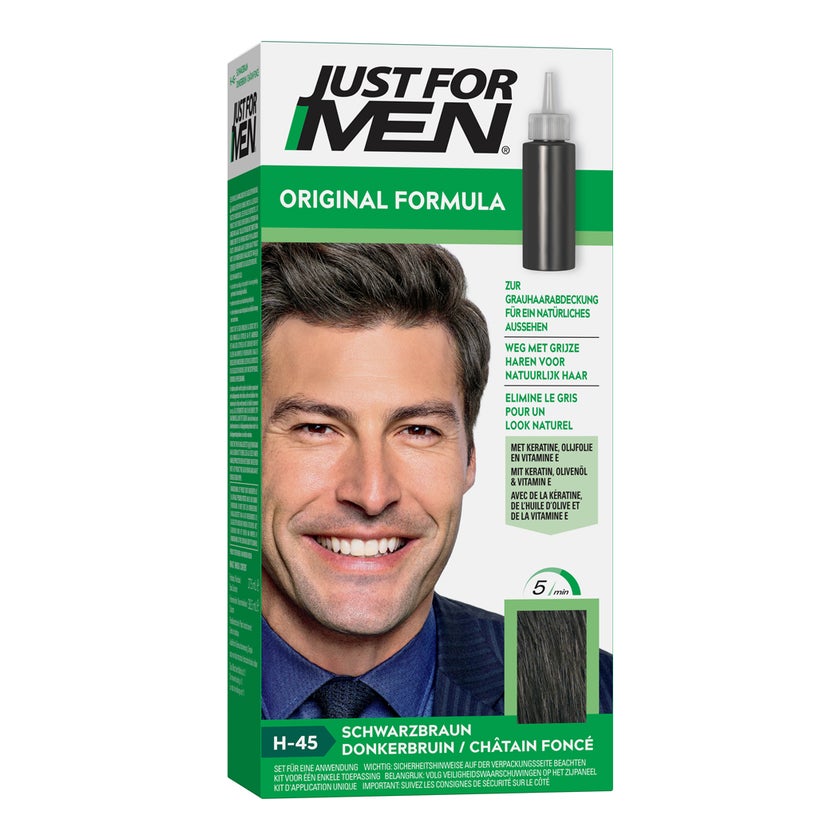 JUST for men Tönungsshampoo schwarzbraun 60 ml