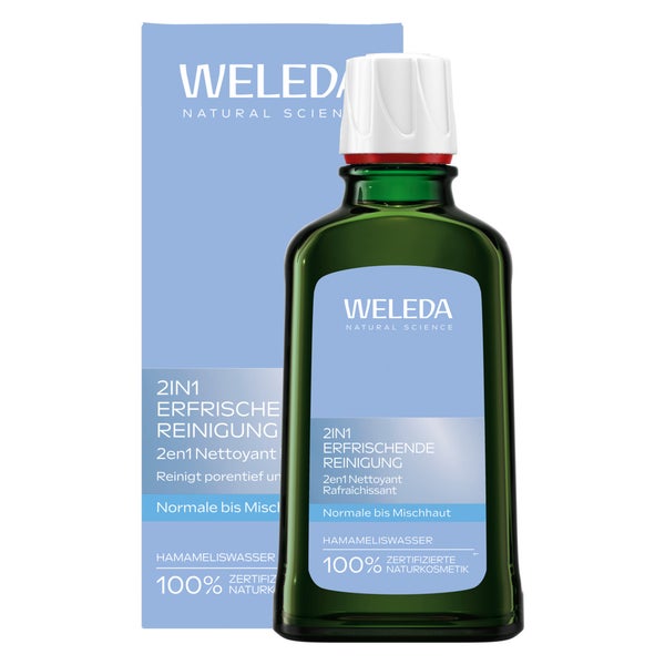 Weleda 2in1 Erfrischende Reinigung Hamameliswasser 100 ml