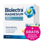 Biolectra Magnesium 150 mg Zitrone Brausetablette vegan 20 St