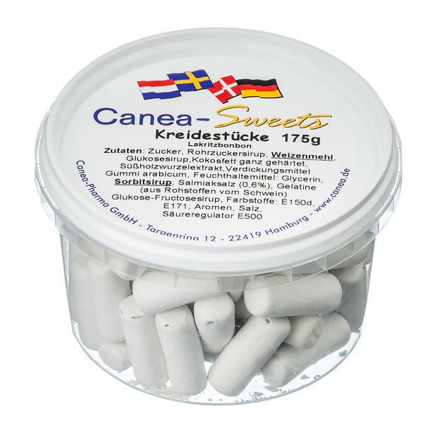 Kreidestücke Lakritz  Canea-Sweets 175 g